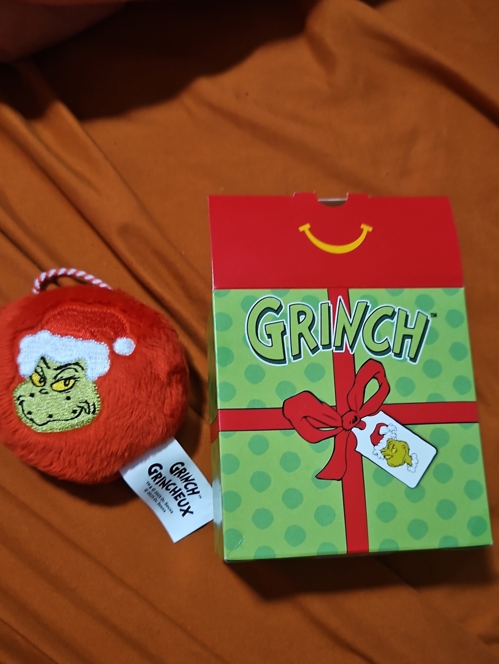Nib McDonalds 2025 Grinch Ornament